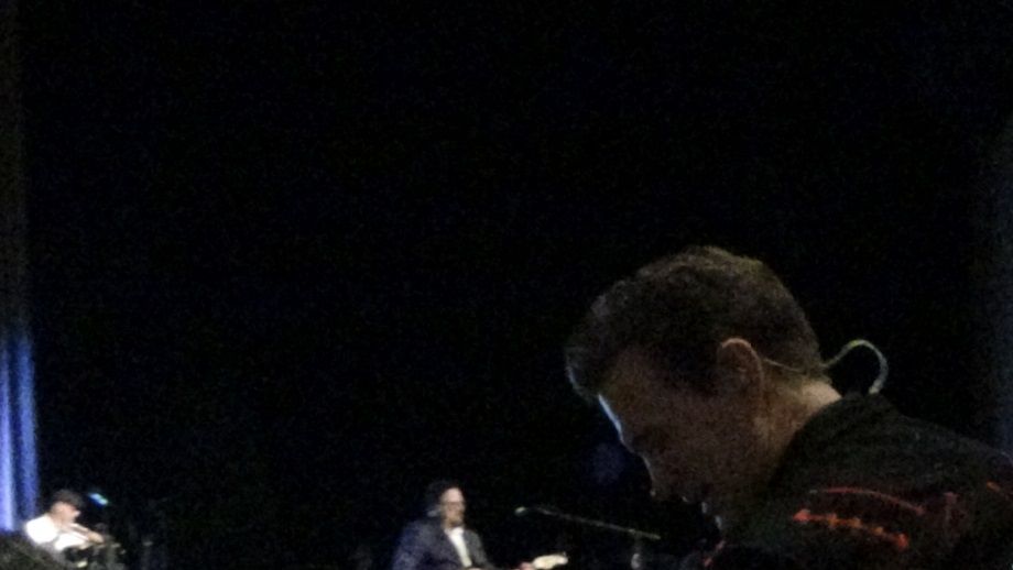 Chris giving me a fist pump