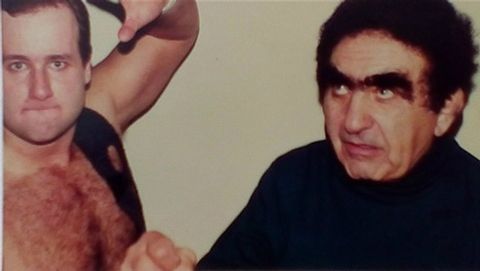 RON (THE BANDIT) SHAW AND MANAGER WILD BULL CURRY 